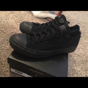 All Black Converse